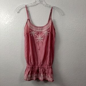 Twentyone Top Size S Beading Embroidery Sleeveless Casual